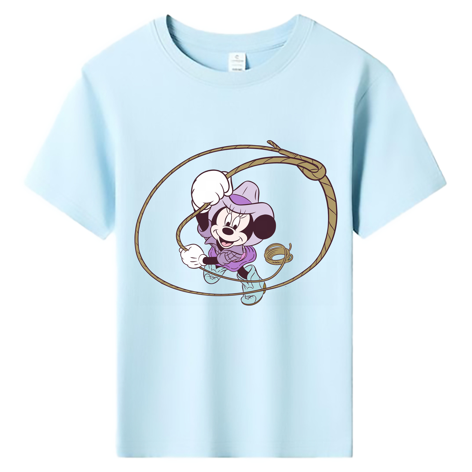 （画像用） ミッキーマウス Mickey Mouse 綿100％キッズTシャツ（フロントプリント）